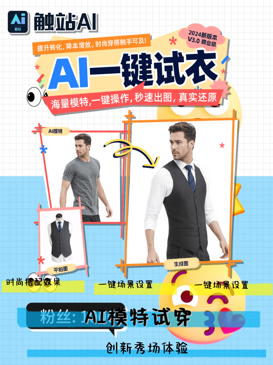 6个超好用的AI虚拟模特试穿工具