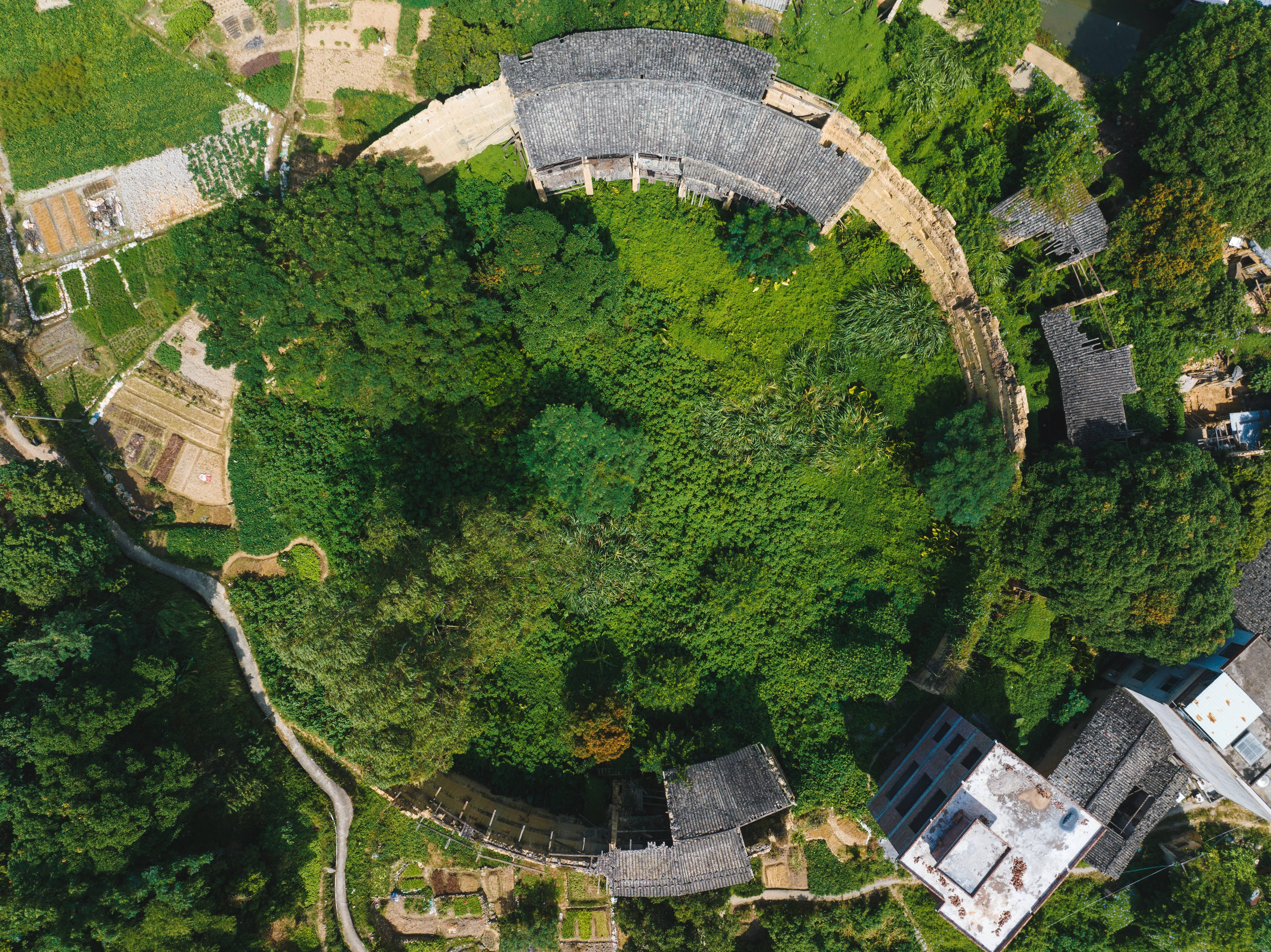 搜狐第十届（2024）中国无人机影像大赛最佳航拍（组图）：土楼变迁